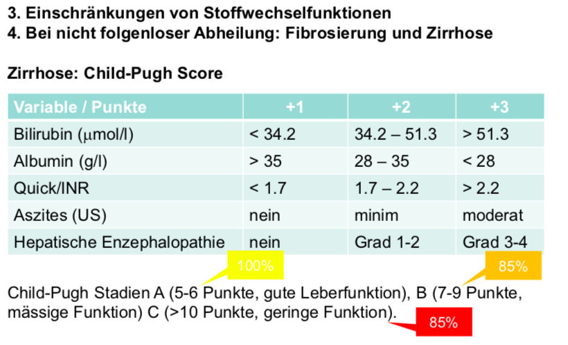 Leberinsuffizienz -> Child-Pugh Score | Klinische Pharmazie: Laborwerte ...