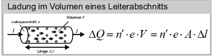 Formel für die Berechnung der Ladung eines Leiterabschn... | E-Technik Semester 1 | Repetico