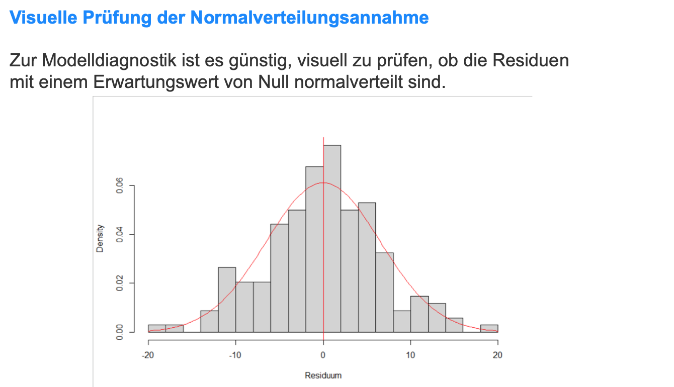 Wie kann man graphisch eine Modelldiagnostik vornehmen? Wel…