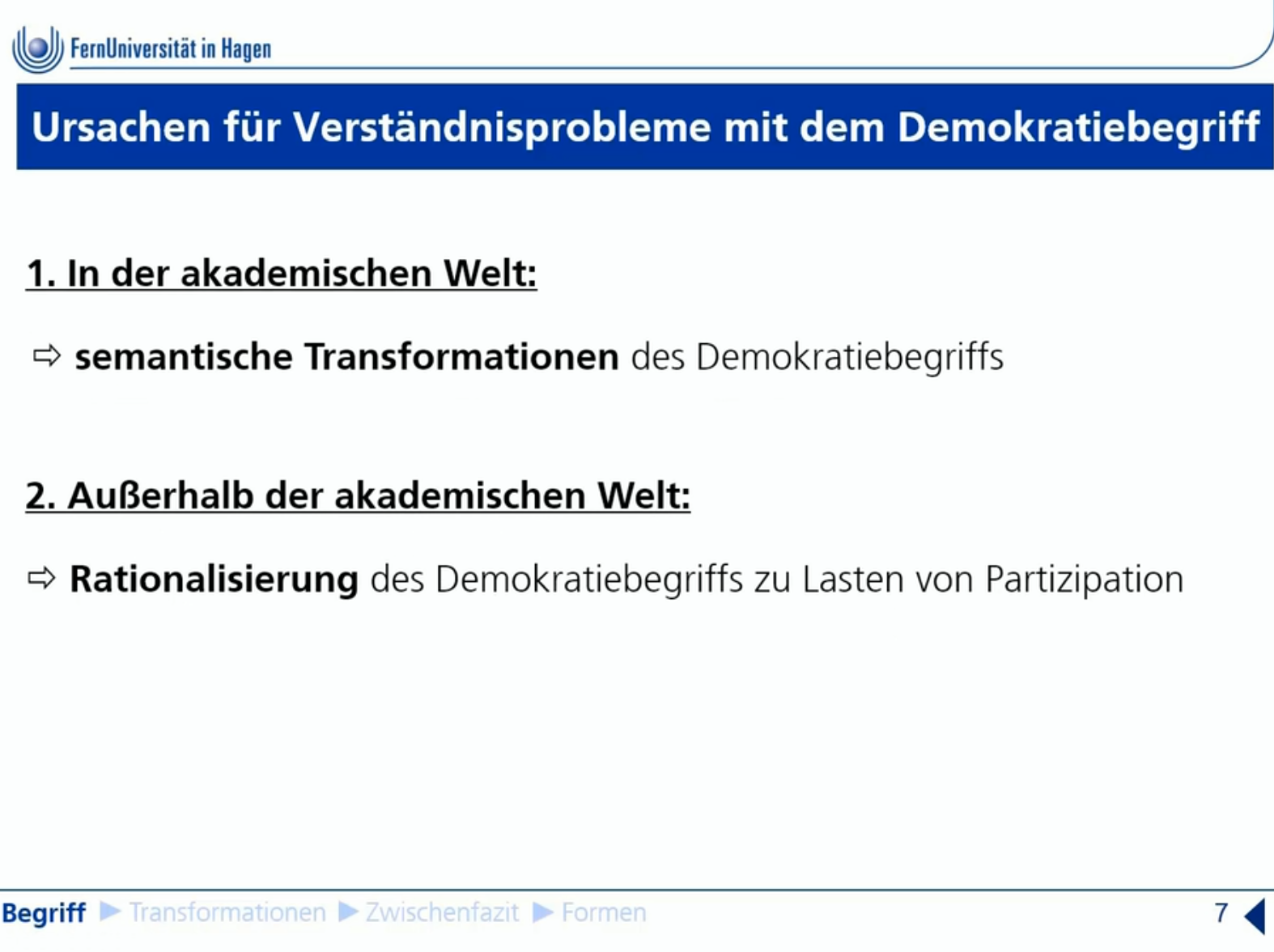 Ursachen Für Verständnisprobleme Mit Dem Demokratiebeg... | Einführung ...