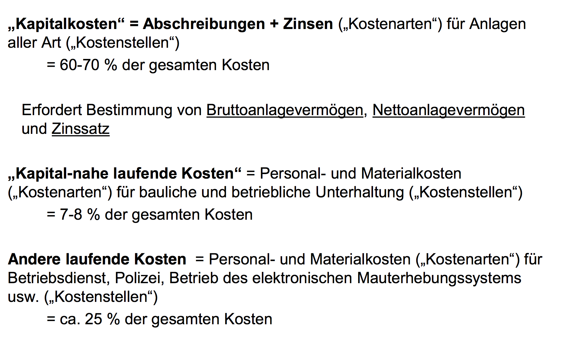 Welche Kosten gibt es? Transportöko Repetico