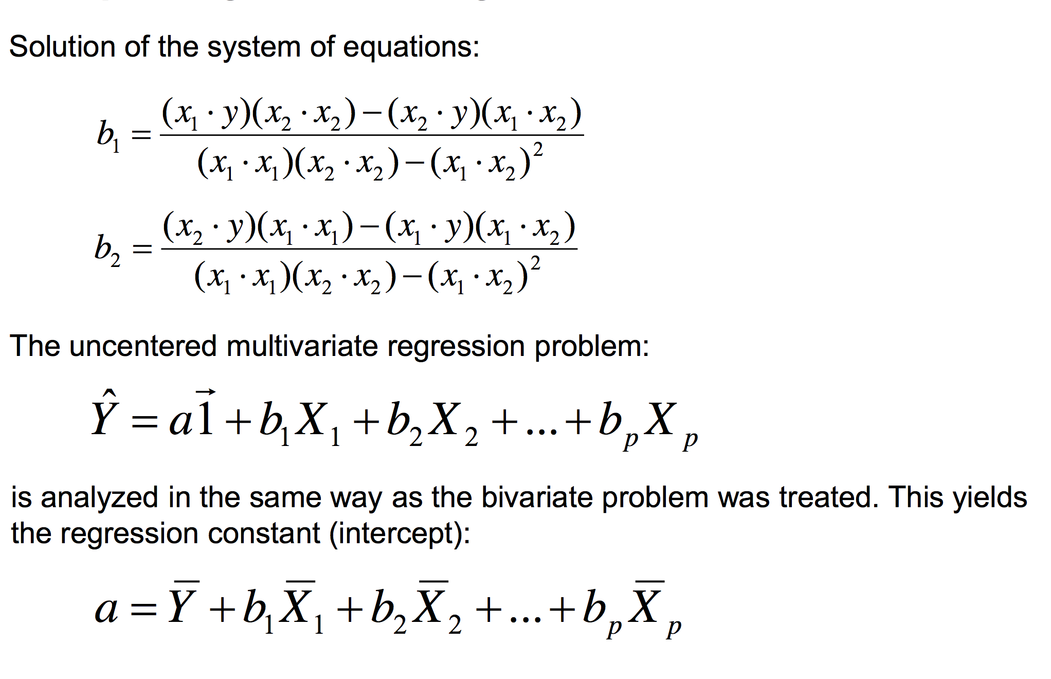 Multiple Regression - Regression Coefficients; Multiple ... | Service ...
