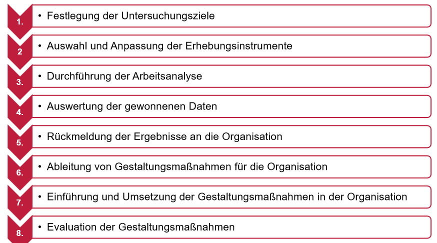Ablauf einer Arbeitsanalyse A&O Repetico