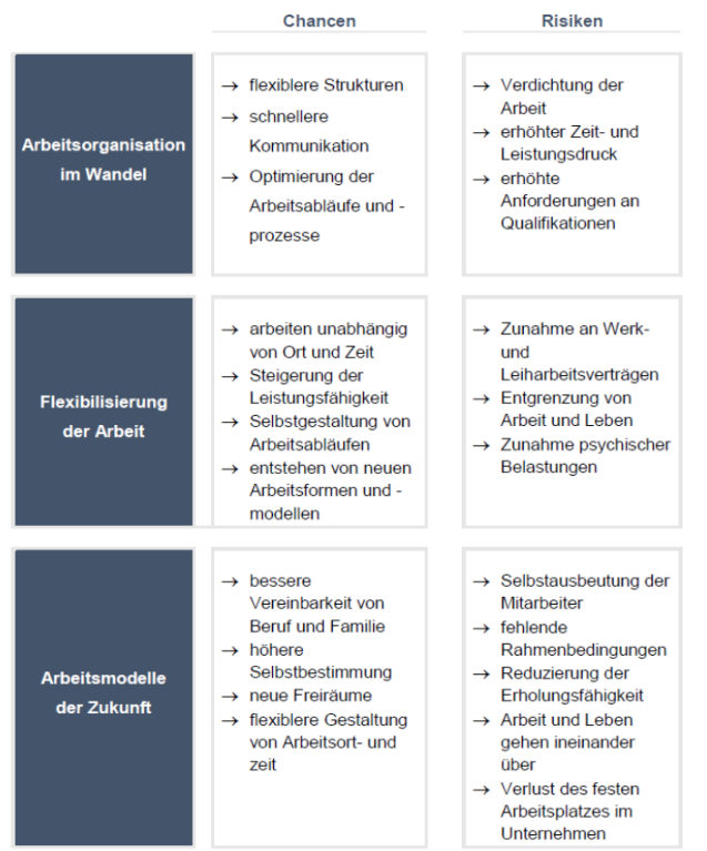 Nennen SIe Die Chancen Und Risiken Der Digitalisierung A... | HR | Repetico