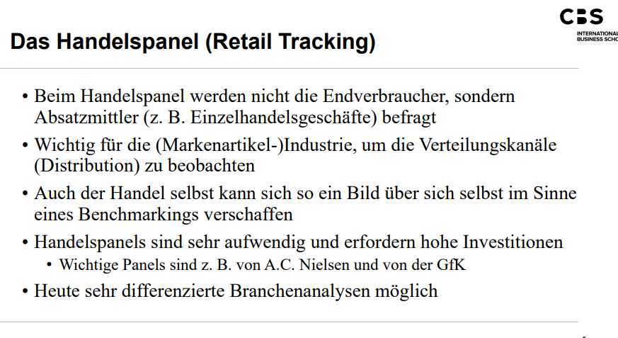 Was Versteht Man Unter Dem Handelspanel? | Marktforschung | Repetico