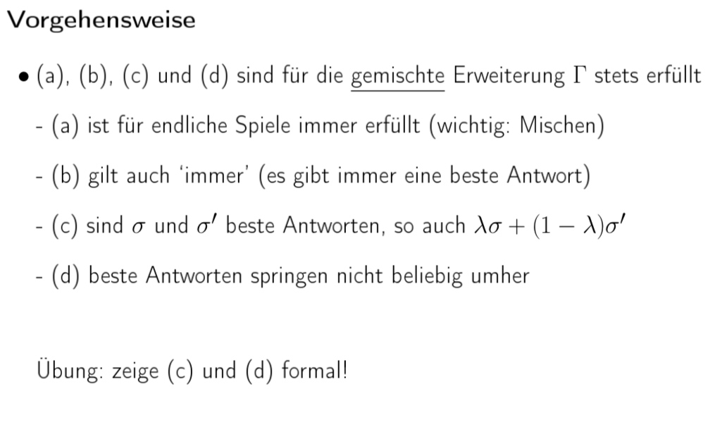 Wie ist die Vorhergehensweise zum Beweis der Existenz ei