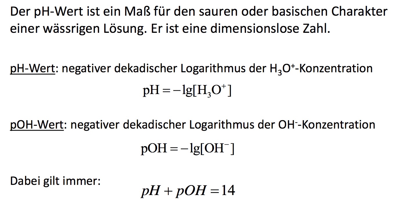 Wie Berechnet Man Den Ph Wert PH-WertWas gibt er an?Wie berechnet man den PH-Wert? | Chemie: Säuren