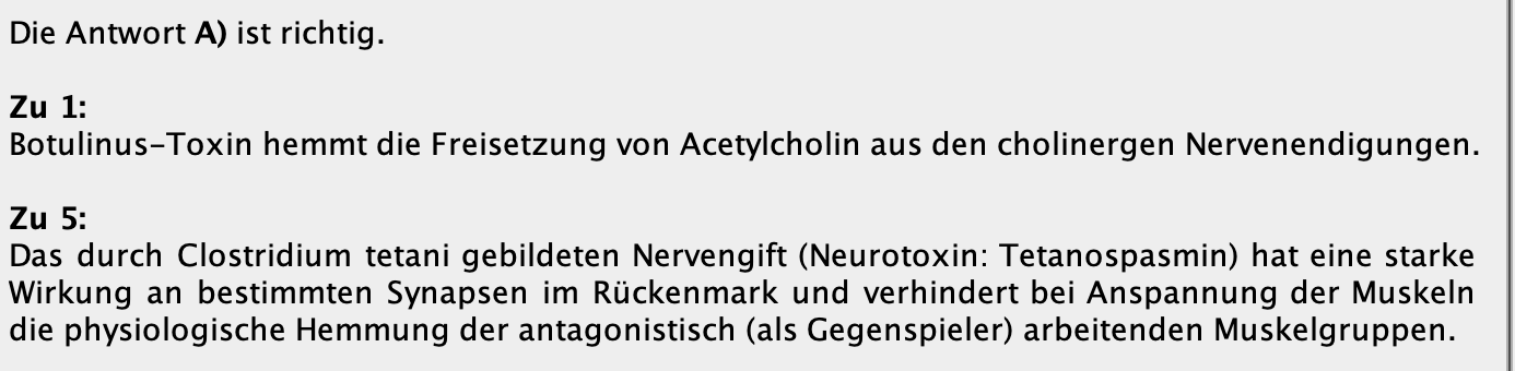 neurotoxisch Exotoxine Infektionskrankheiten Repetico