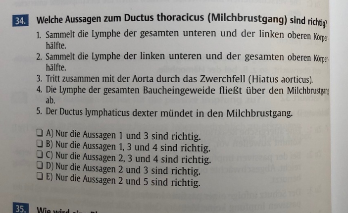 Aussagen zum Ductus Thoracicus Hämatologie Repetico