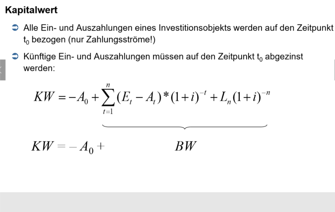 Wie berechnet man den Kapitalwert? | Investition - Kapitalwertberechnung | Repetico