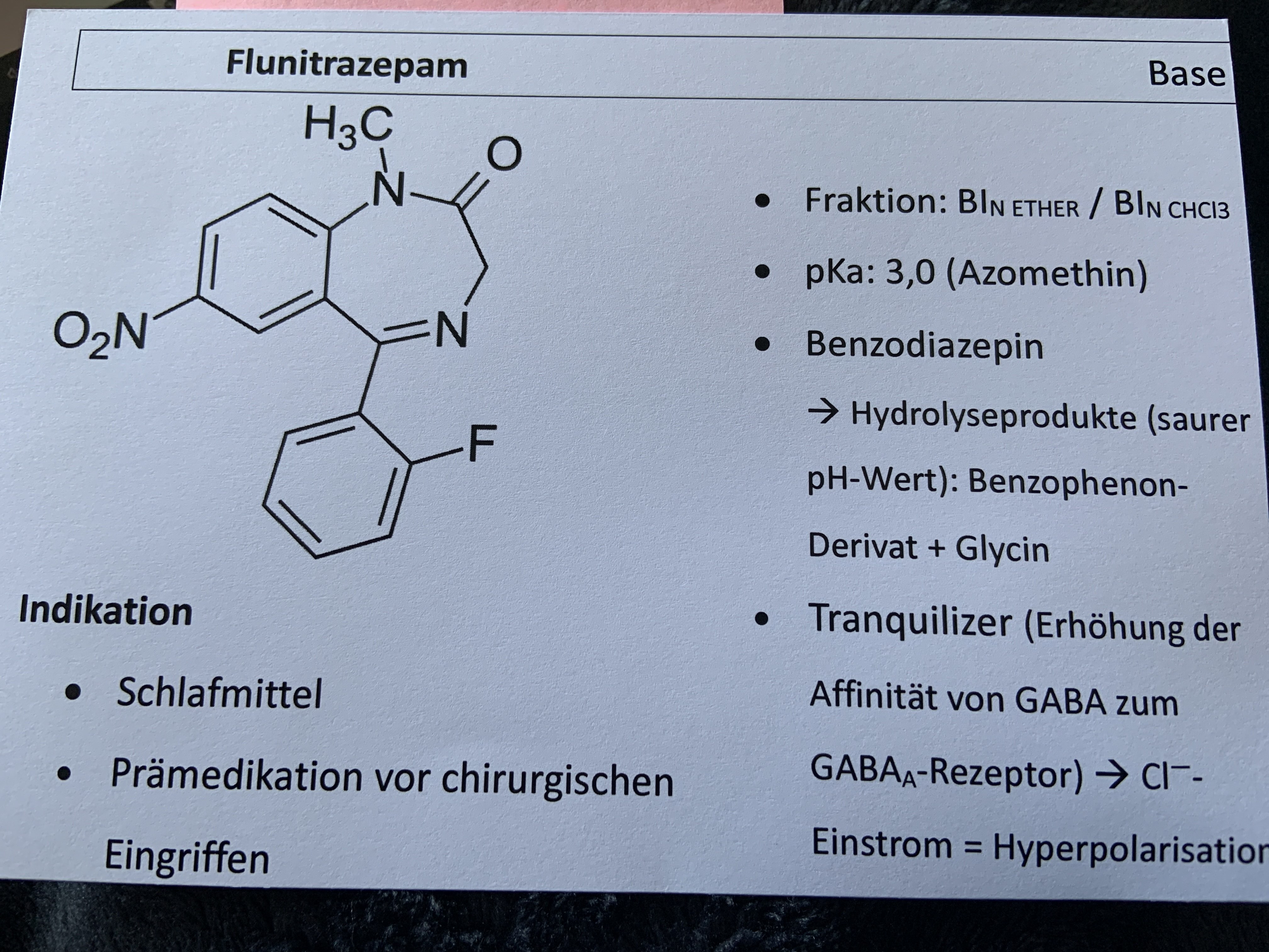 Flunitrazepam Neuer Kartensatz Repetico