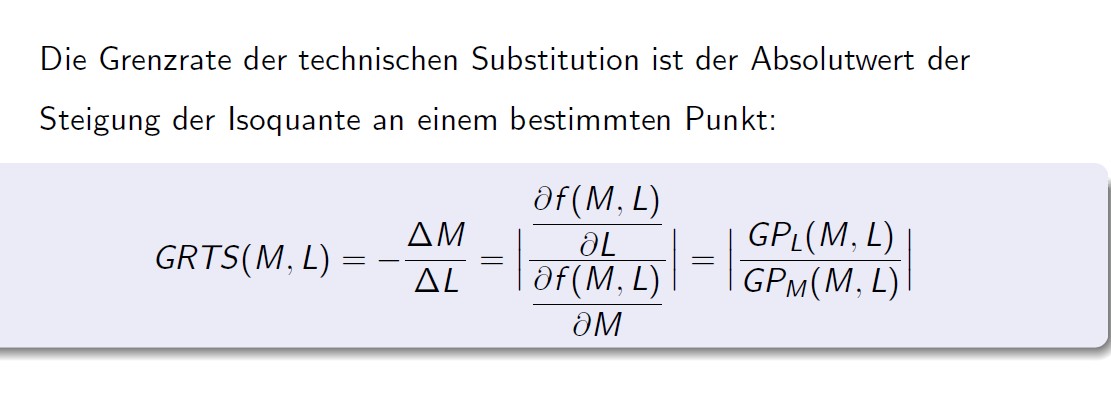 Grenzrate Der Technischen Substitution www.repetico.de