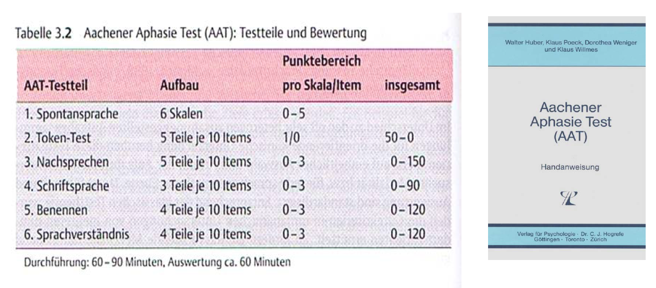 AAT: Aufbau und Auswertung | 07 Neuropsy Diagnostik Aphasie…