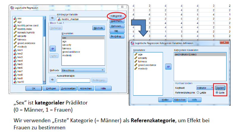 How to check linearity assumption in logistic regression spss image